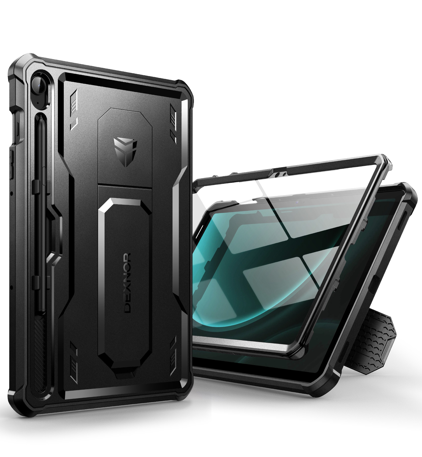 Dexnor for Samsung Galaxy Tab S10 Lite / S10 FE / S9 FE Tablet Case Rugged Cover