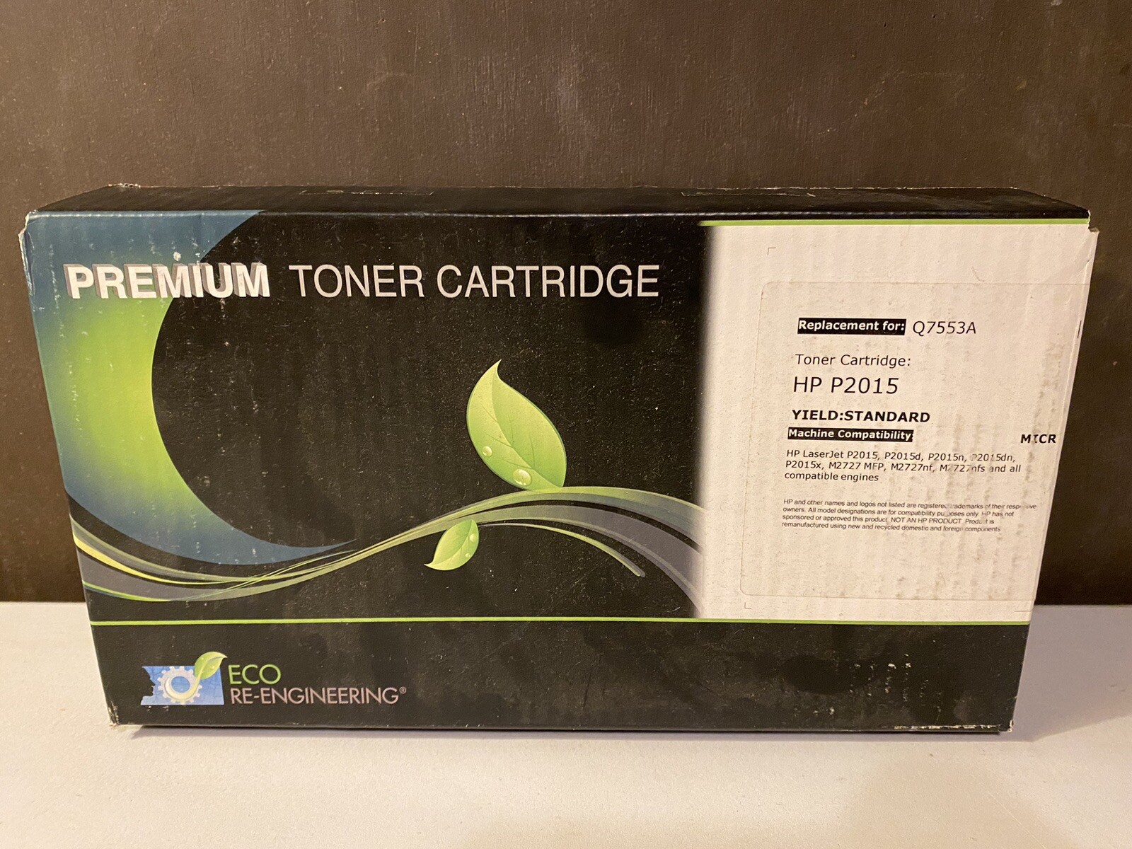 HP P2015 By Eco Re-engineering Premium Toner Cartridge Yield: Standard