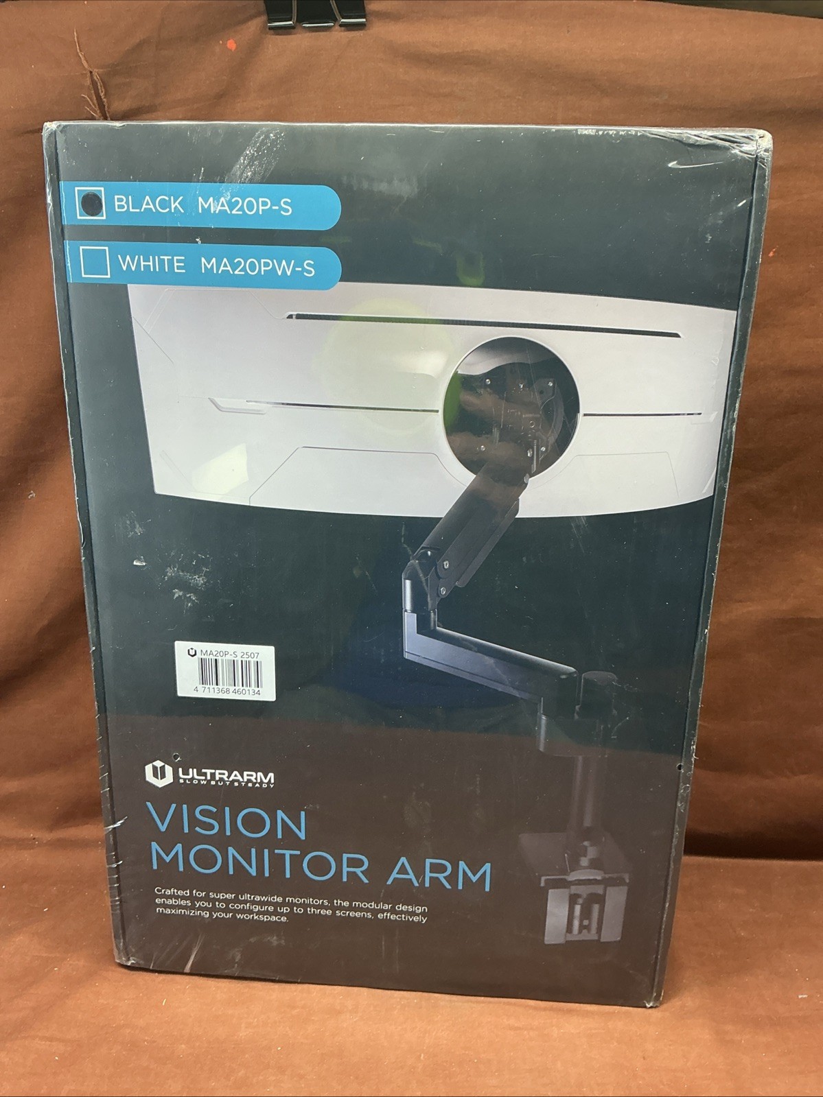 ULTRARM MA20P-S HEAVY DUTY BLACK ARM FOR ULTRAWIDE MONITORS 57 INCH AND 44 LBS
