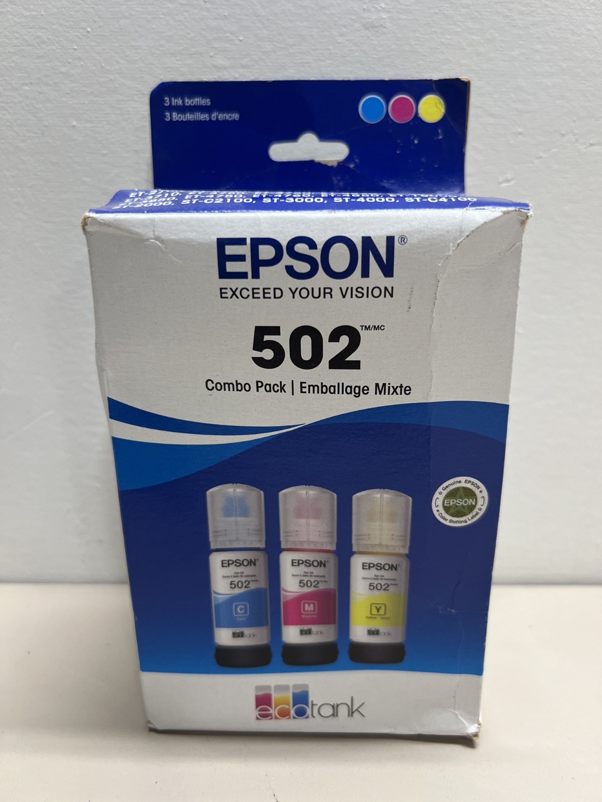 Epson 502 Combo Pack Ink Bottles EXP 05/2029
