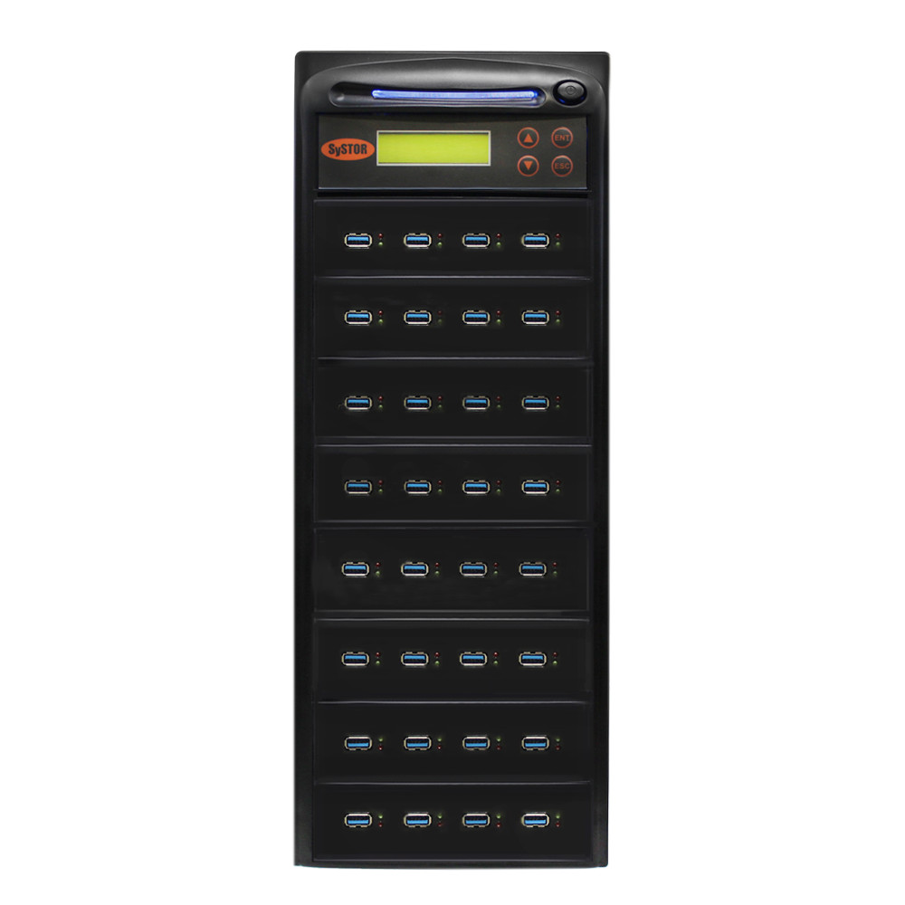 Systor 1:31 USB Duplicator/Sanitizer 18GB/Min Flash Drive Cloner/Eraser 2YR WRNT