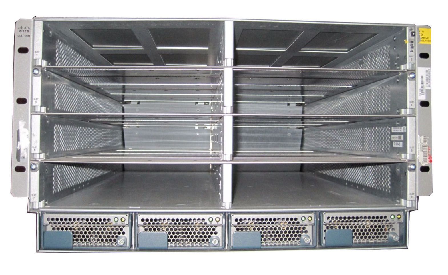 Cisco N20-C6508 UCS 5108 Blade Server Chassis With 4xPSU / 8xFAN / 2x UCS 2208XP
