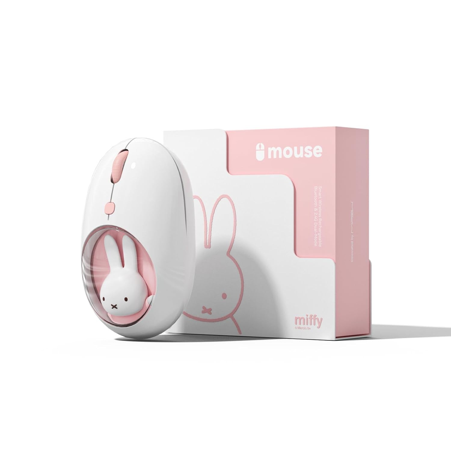 Wireless Bluetooth Optical Mouse Dual Mode (BT 5.0 and 2.4GHz USB) DPI Silent fo
