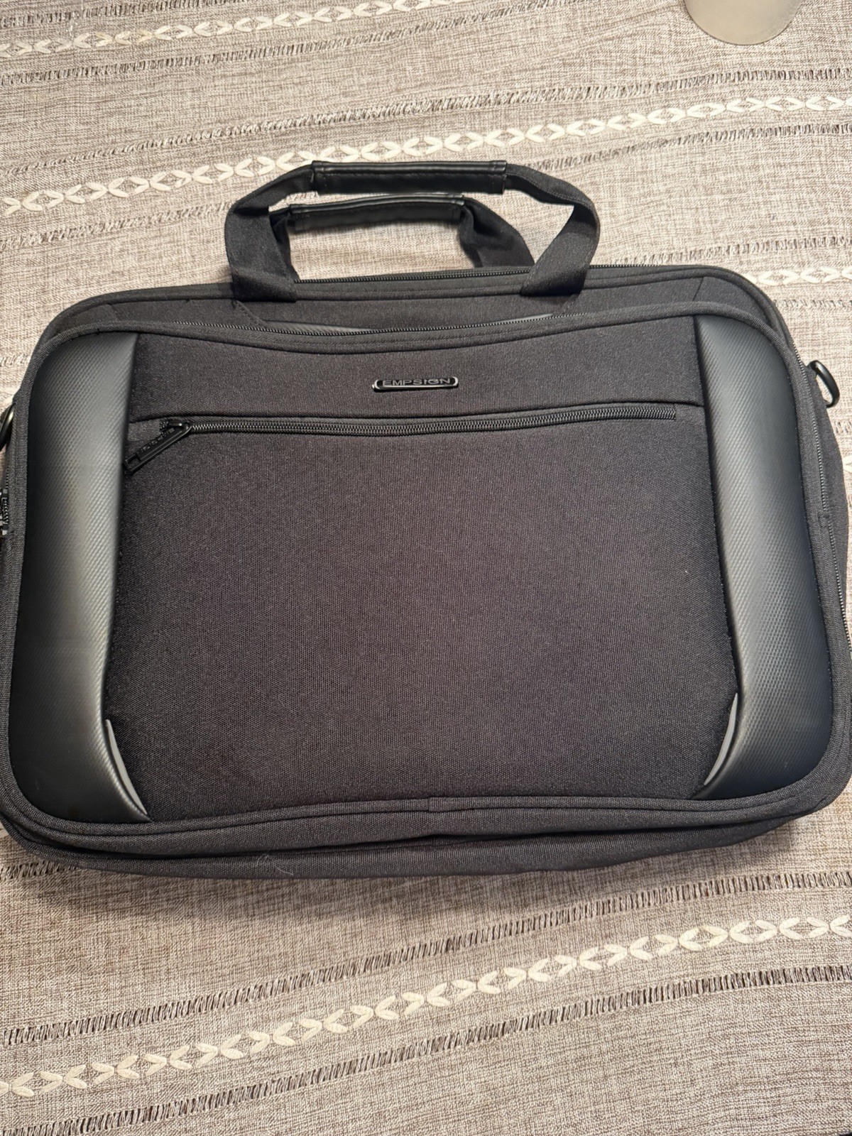 EMPSIGN Black Briefcase Laptop Bag
