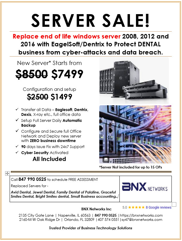 Server Replacement Onsite Setup and Configuration USA only