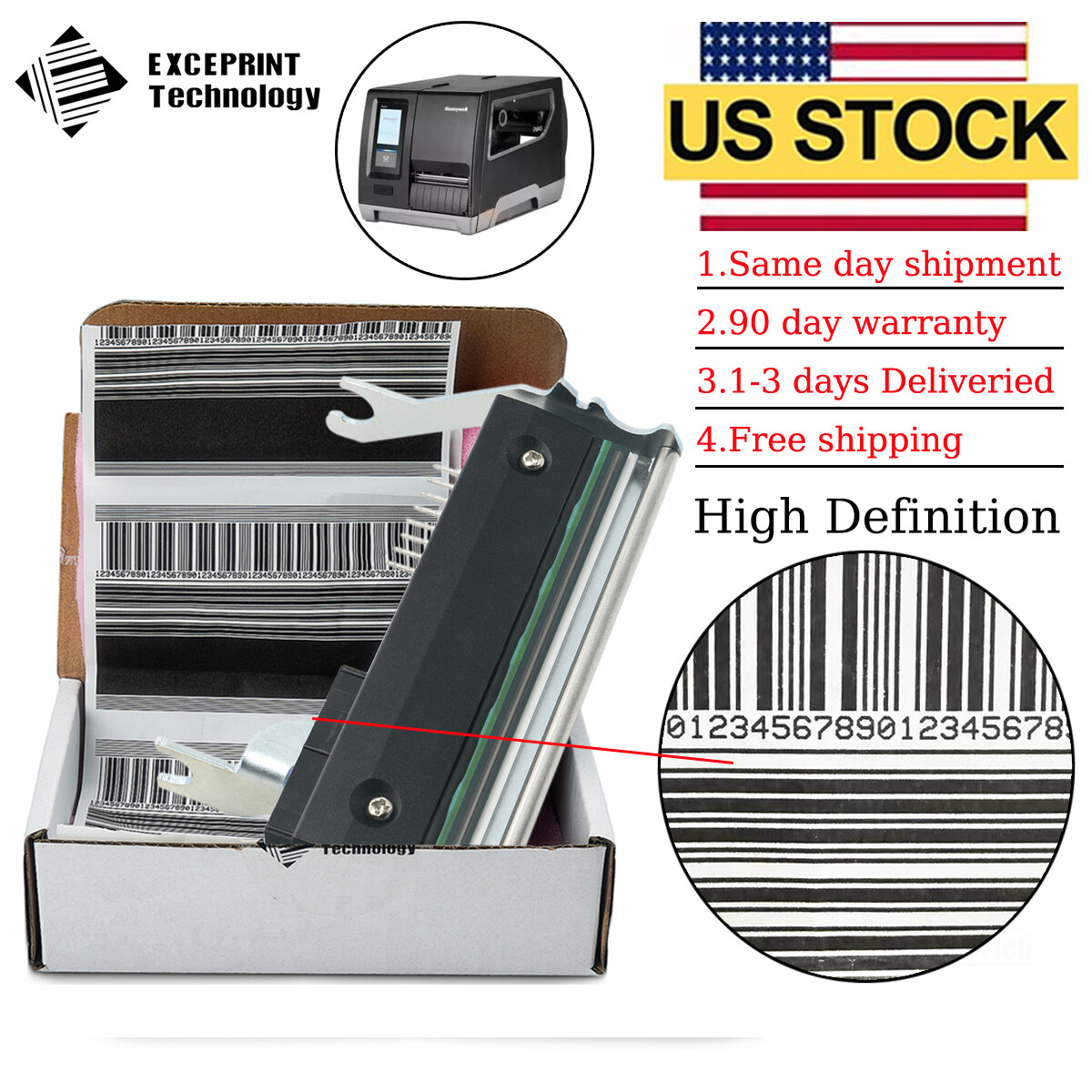 ✅ Printhead for Honeywell Intermec PM45 PM45C 203dpi 50180236-001 US SOTCK ✅