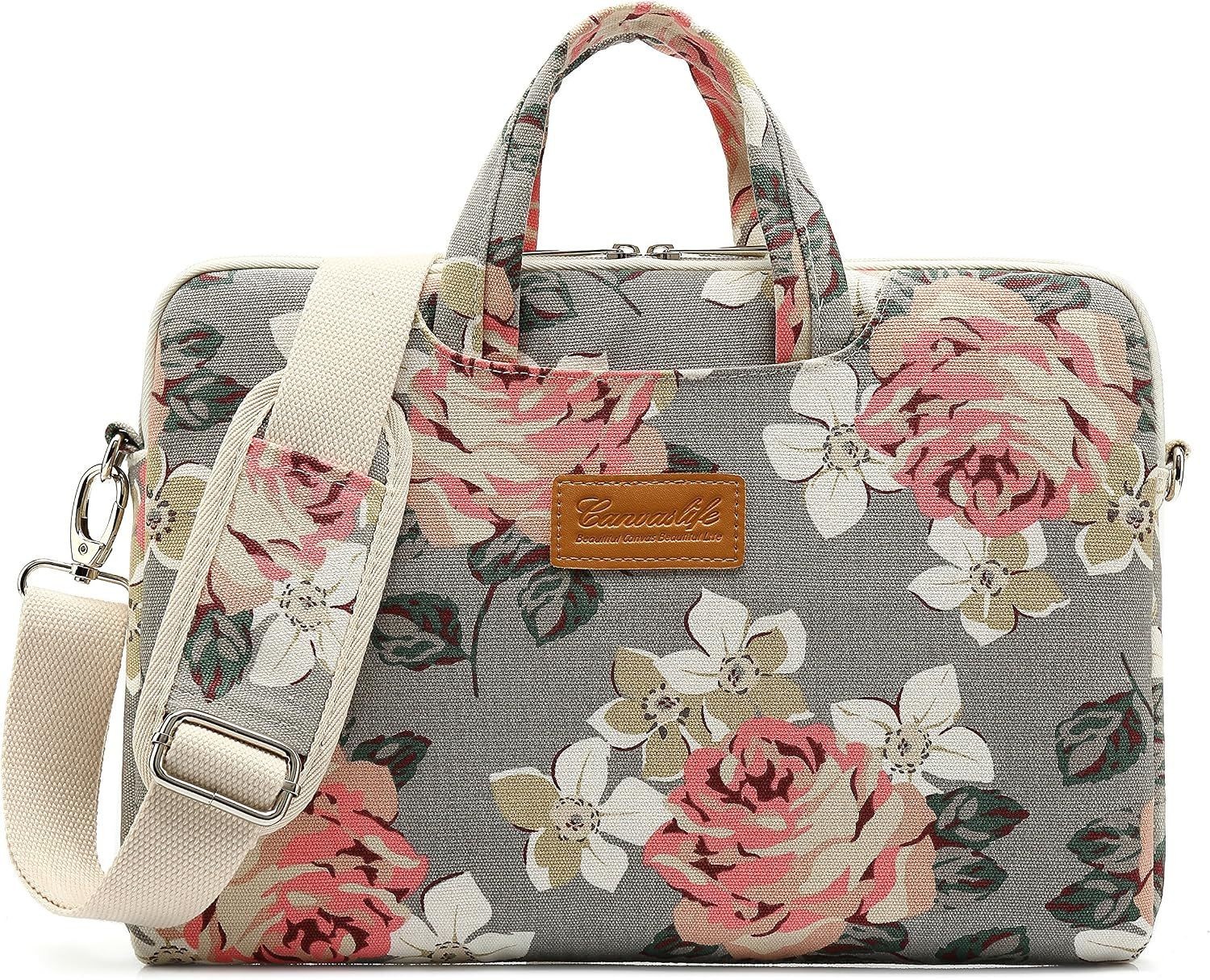 Gray Roses Laptop Sleeve for 12/13 Inch Laptops | Waterproof Design