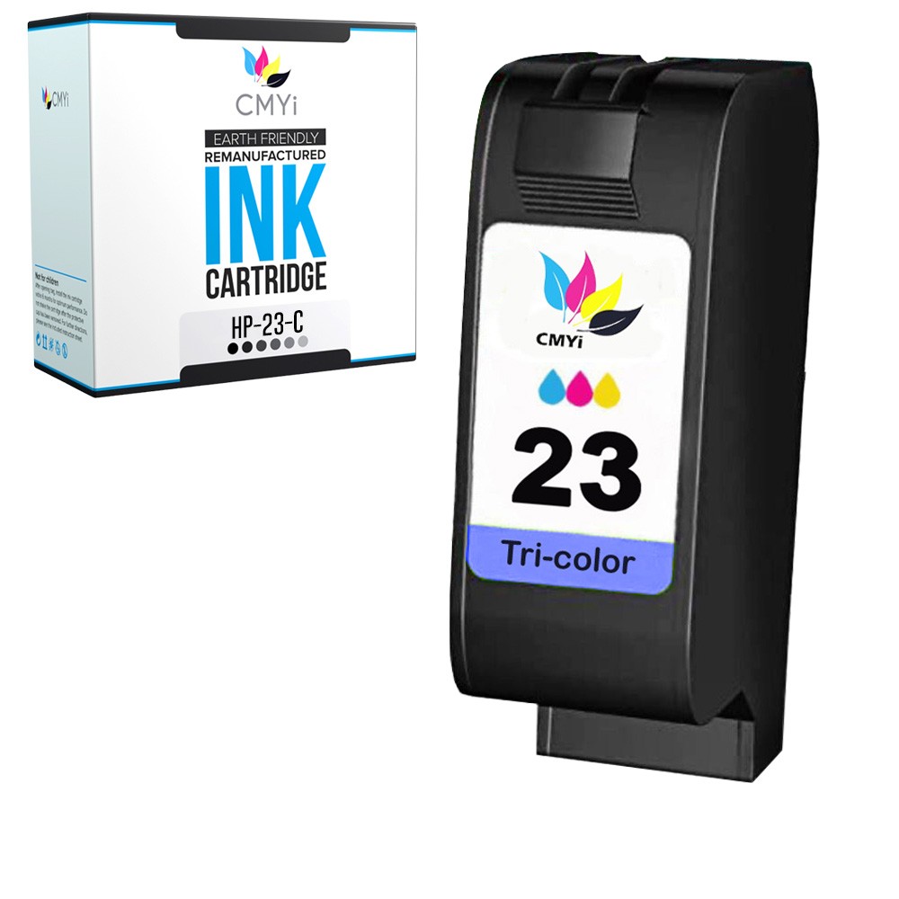 1-Pack Compatible CMYi HP 23 Color Ink Cartridge for DeskJet 810 812 815 830 832