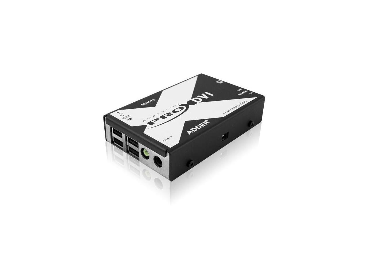 Adder - X-DVIPRO-US - AdderLink X-DVIPRO - DVI and 4-port USB over single CATx c