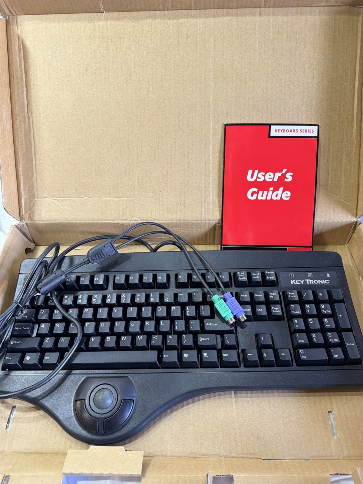 KeyTronic Lifetime Series Trackball PS/2 Keyboard
