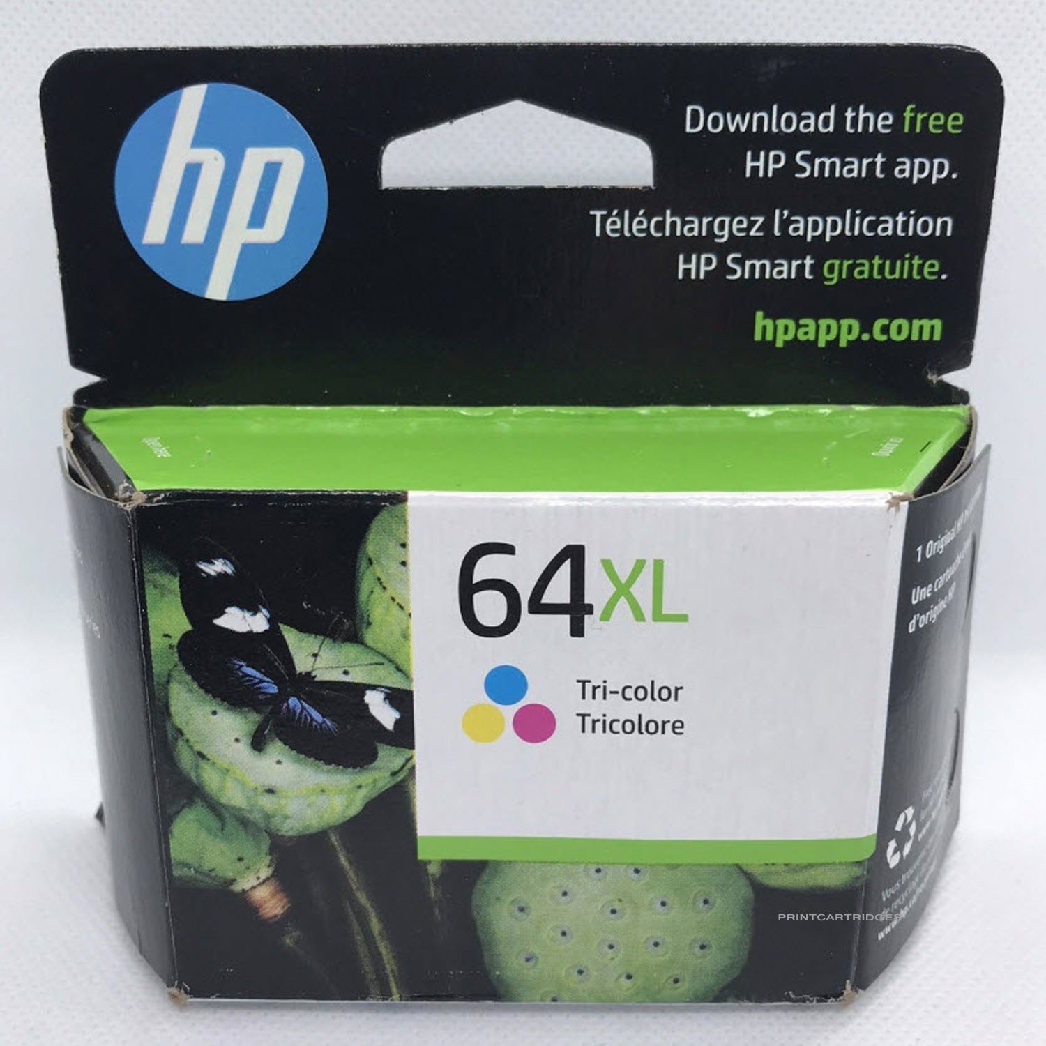 HP 64XL Tri-Color High-Yield Ink Cartridge New Genuine - N9J91AN