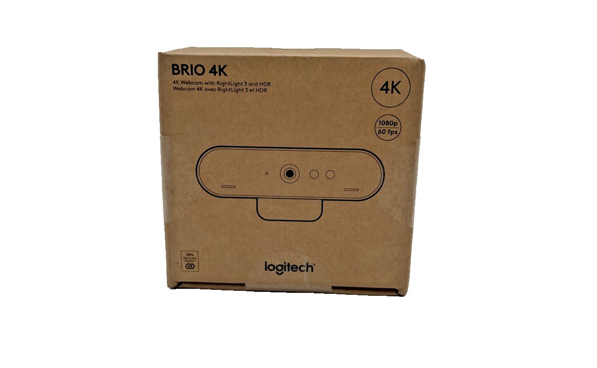 Logitech Brio Ultra 4K HD Webcam for Streaming & Meetings - Black