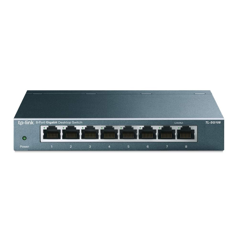 TP-Link 8 Port Gigabit Ethernet Network Switch - Ethernet Splitter | Plug & Play