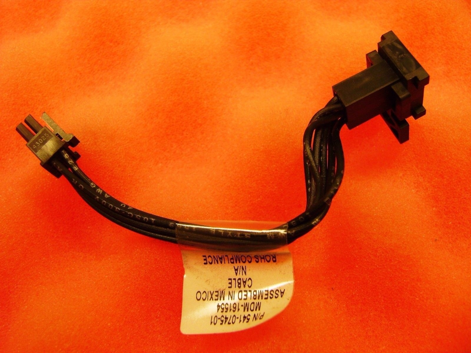 Sun Fire X4200 Server Blower Power  Cable  * 541-0745-01 * 541-0745