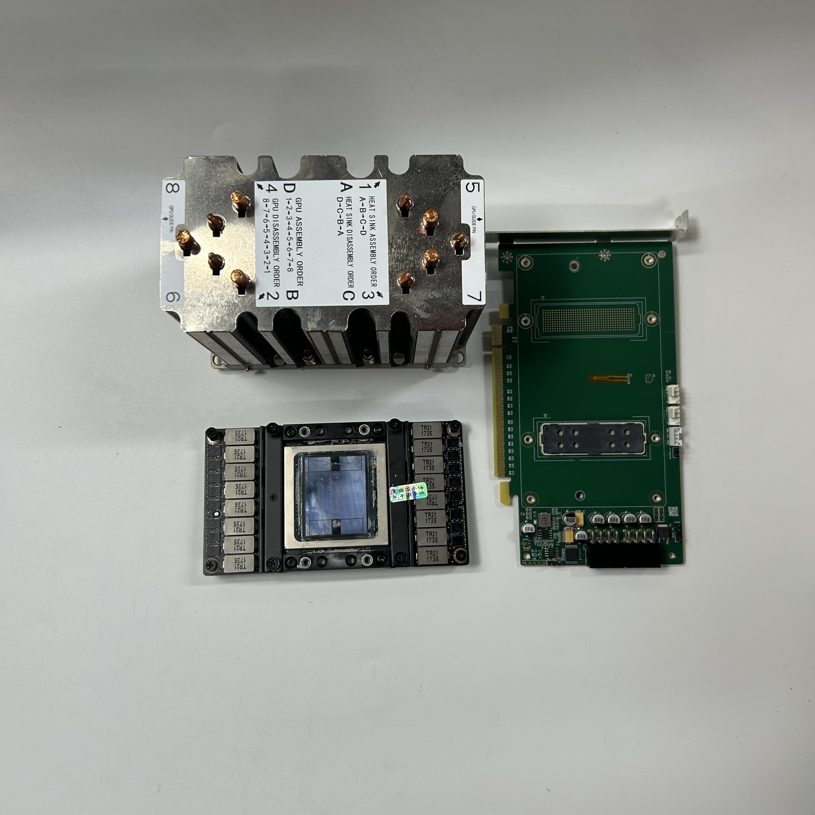 NVIDIA Tesla V100 16GB GPU SXM2 + GPU SXM2 To PCIE Adapter Card