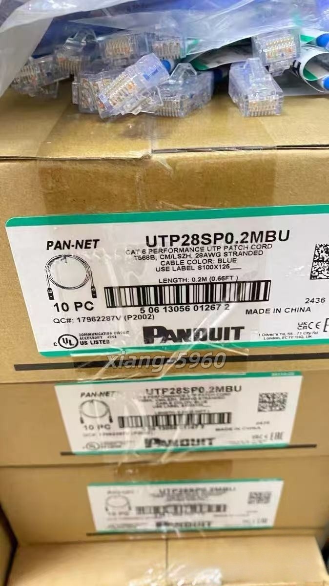 PANDUIT UTP28SP0.2MBUPatchU/Utp Cat.6 Lshf blue0.2M( 1 box of 10 pieces)