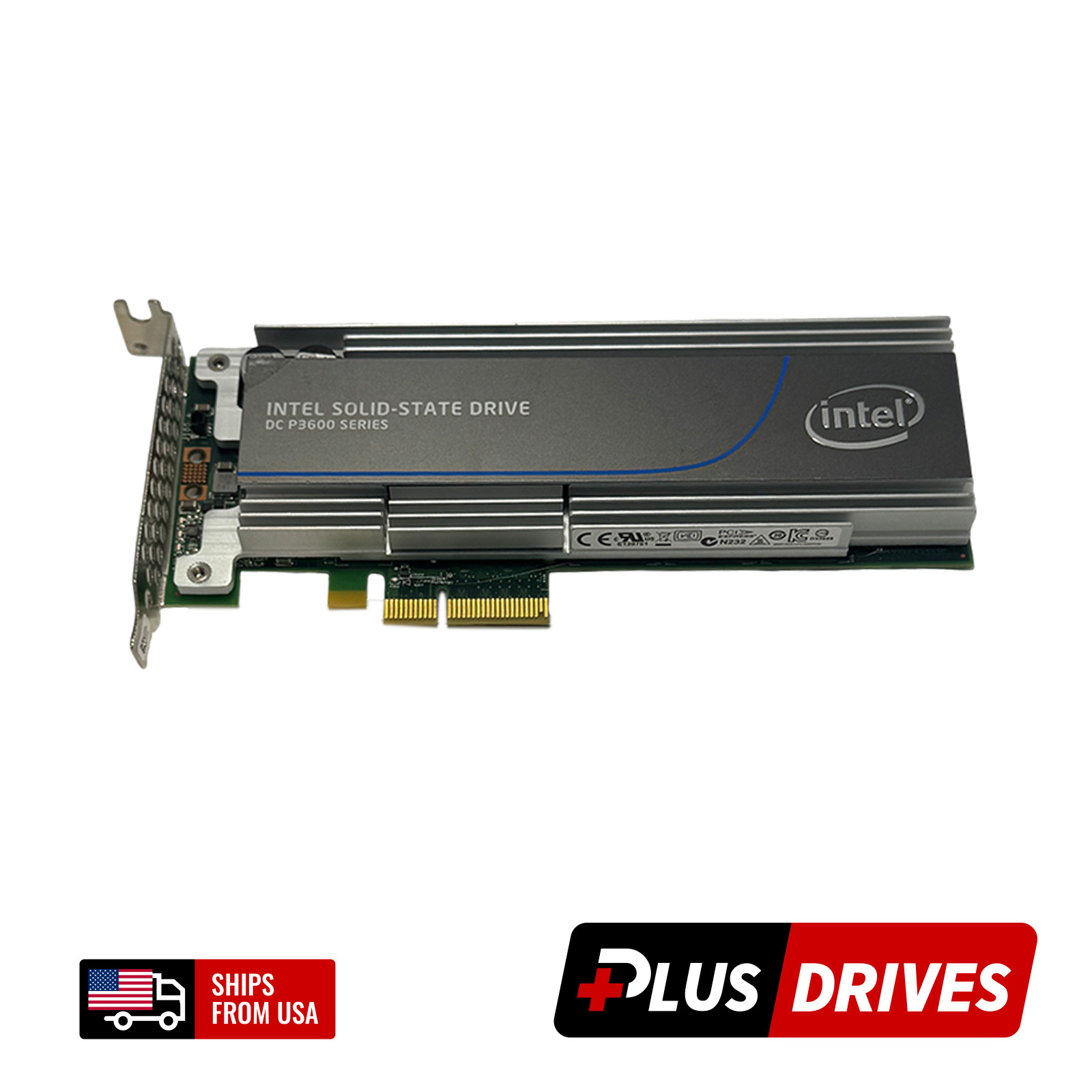 1.6TB NVMe Intel DC P3605 SSDPEDME016T4S Half-Height PCIe x4 Gen 3 NVMe SSD