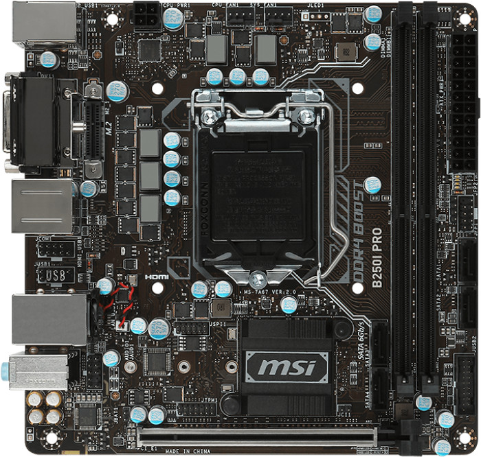 FOR MSI B250I PRO Motherboard  17*17 WIFI M.2 Suppots 6 7th Generation ddr4