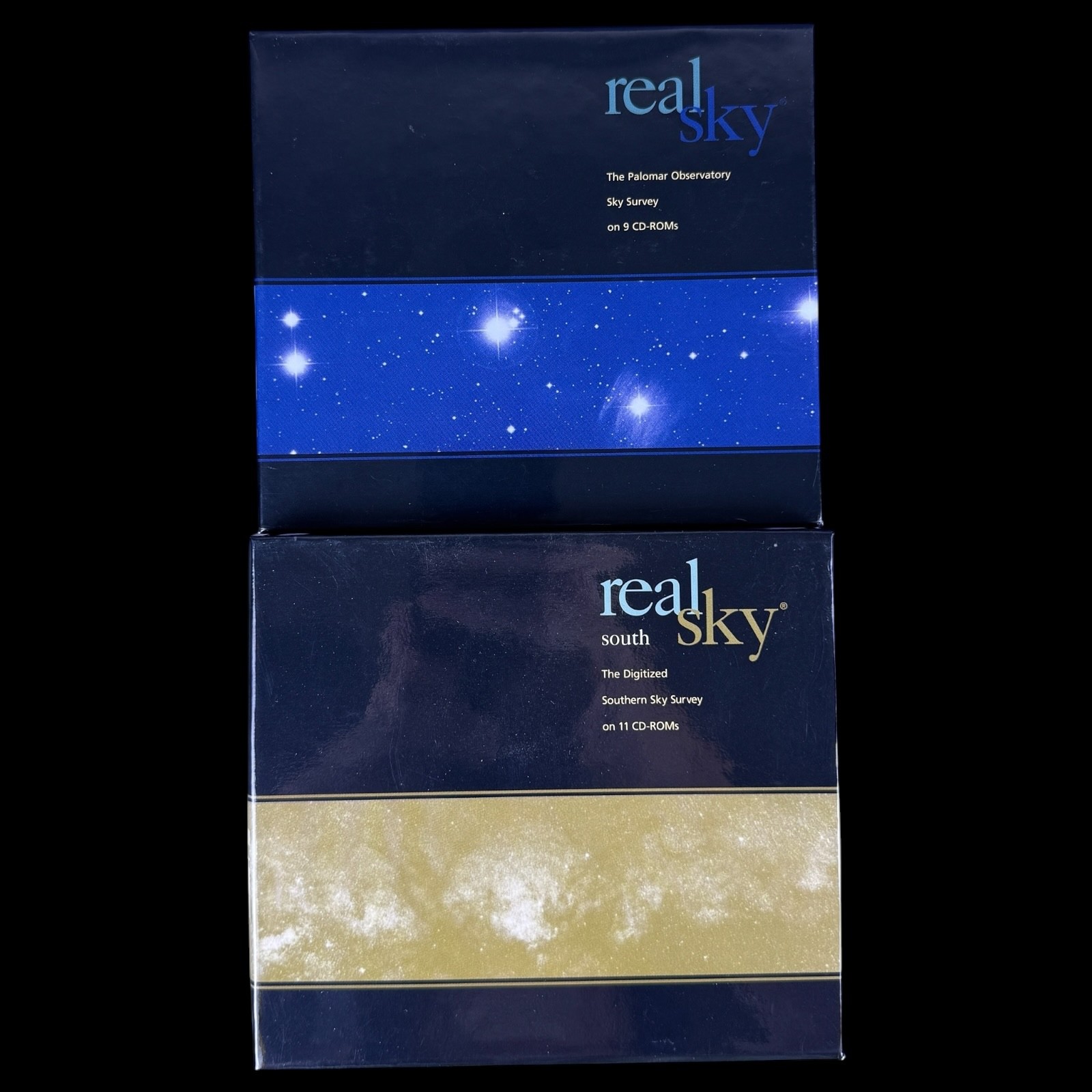 Real Sky Palomar Observatory and Digitized Southern Sky Survey CD-ROM Sets