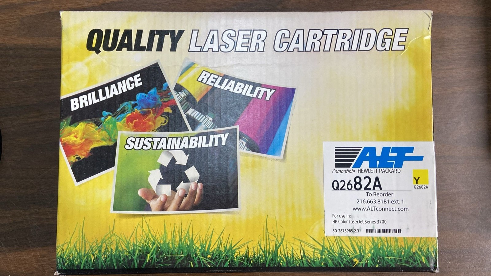 ALT QUALITY LASER Cartridge Compatible Q2682A Yellow For use in HP Color Laser