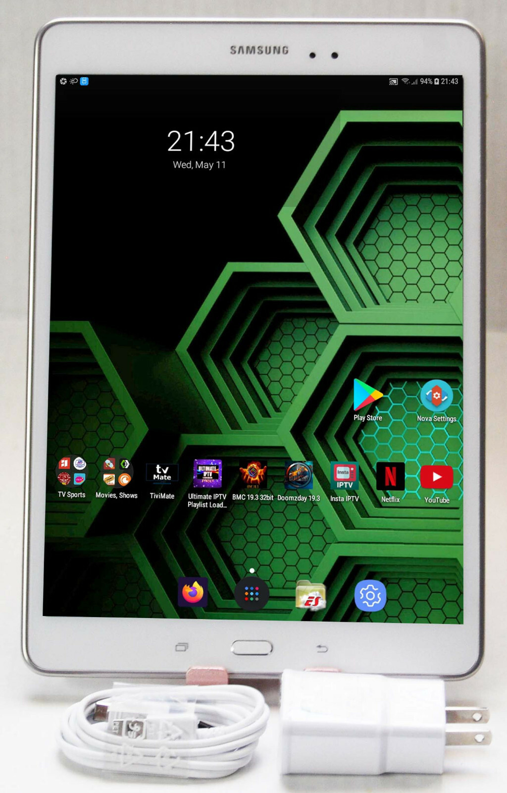 Unlocked Rooted Samsung Tab SM-T555 Phone Voice Call Media Center