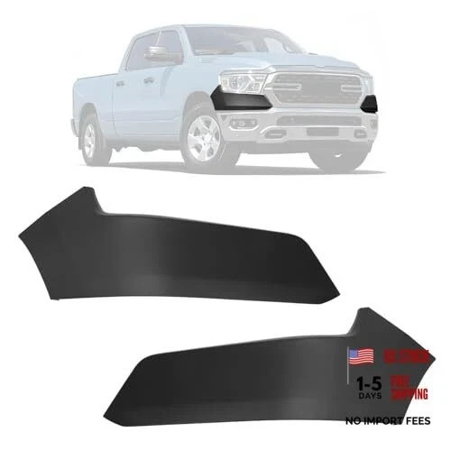  Front Bumper End Filler Panel Kit Compatible with 2019-2024 Ram 1500 Pair