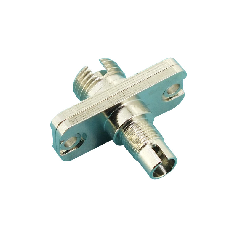2Pcs DIN Female to FC Female Simplex Adapter Fiber Optic Hybrid Optical Adapter