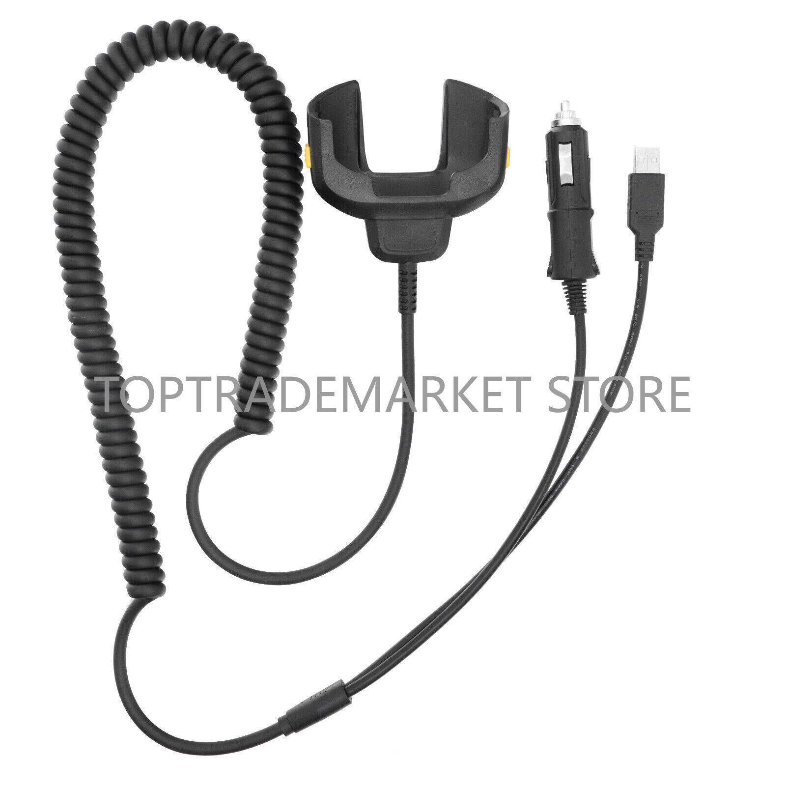 US Car Vehicle Charger Cable with USB for Zebra TC70 TC75 TC77 CHG-TC7X-CLA1-01