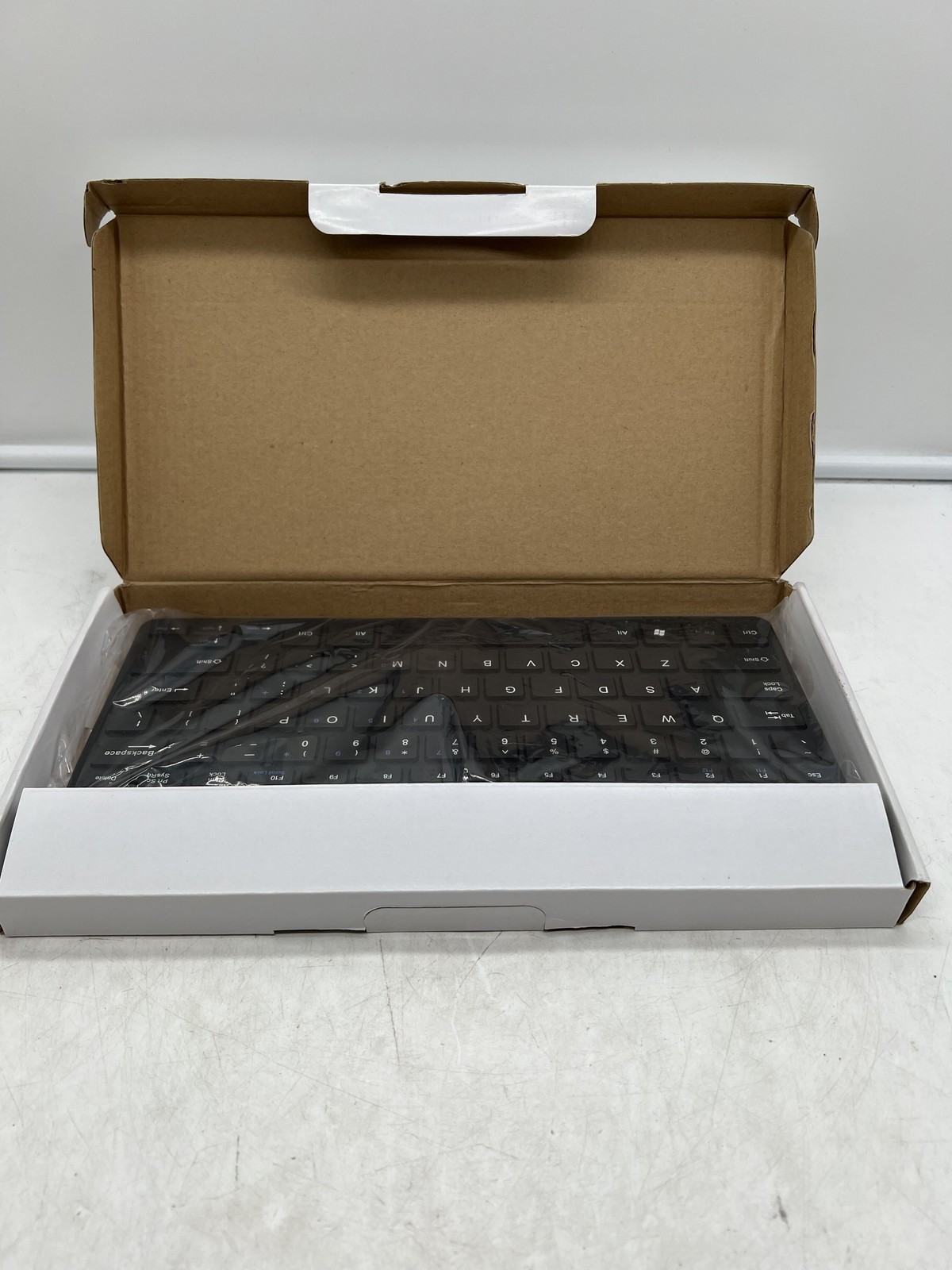 NEW Boxcave Small Wired Keyboard for Windows - 78 Black Aluminum USB Free S/H