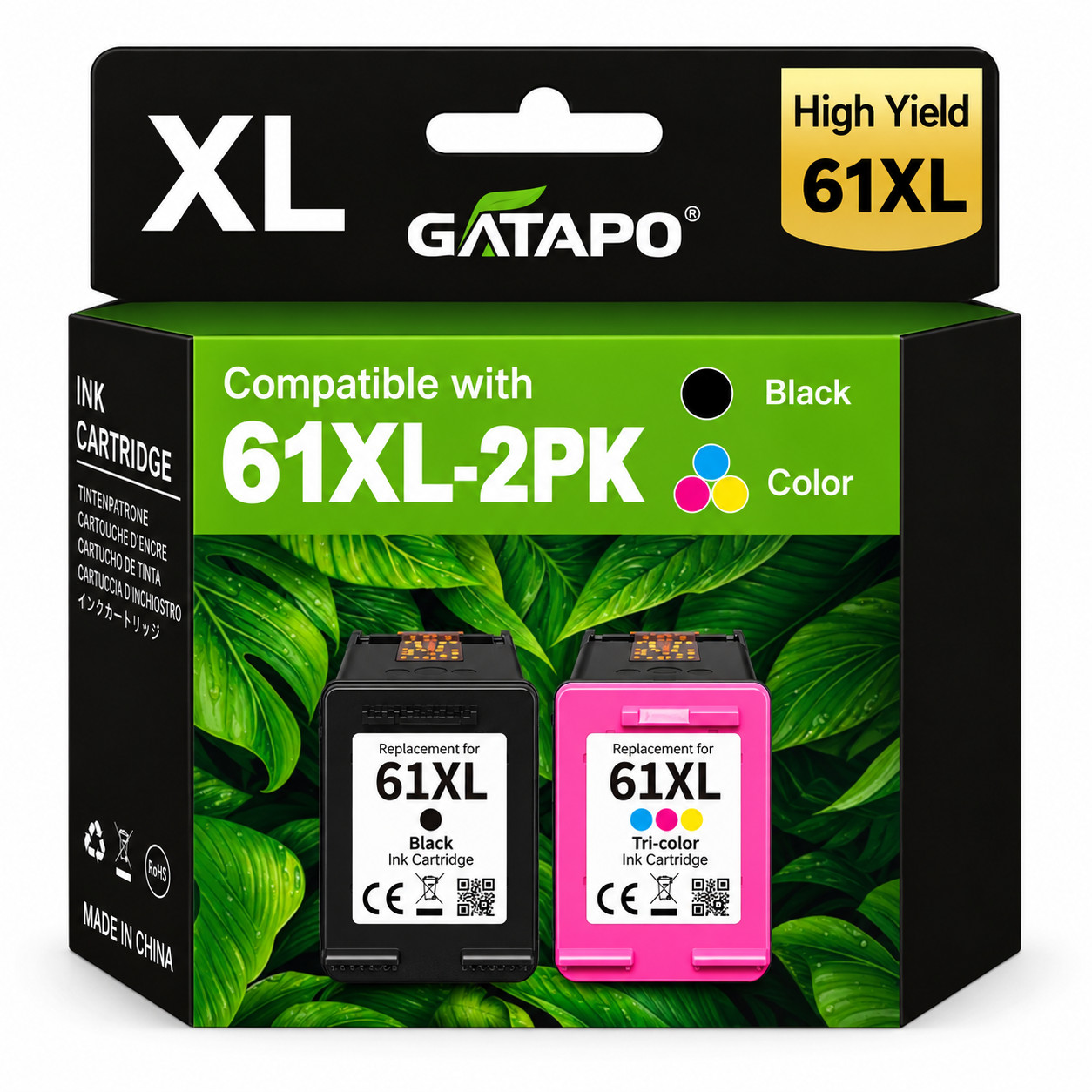 For HP 61XL 61 XL Ink Cartridge for HP DeskJet  1000 1010 1011 1012 1014 1517