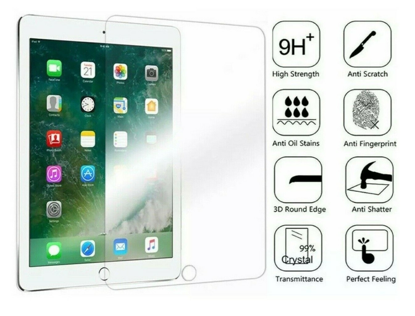 Glass Pro+ IPad Premium Tempered Glass Screen Protector