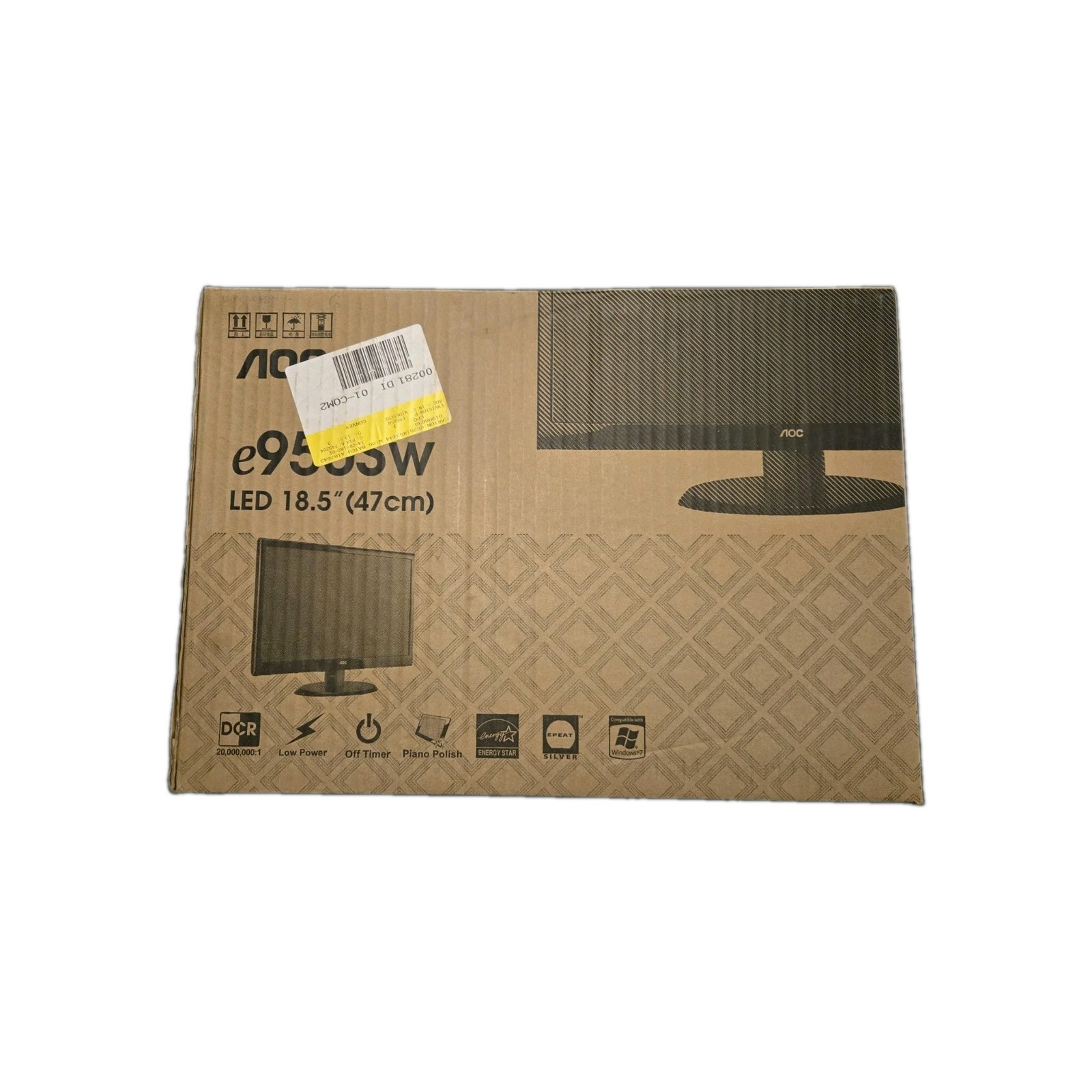 AOC e950Sw 18.5" Widescreen LED LCD Computer Monitor 1366x768 VGA With Box
