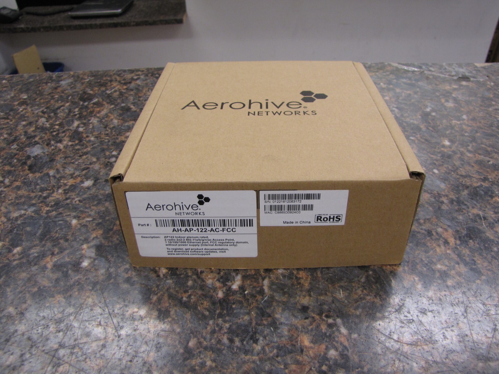 Aerohive AP122 802.11ac Dual Radio Access Point - NEW in box