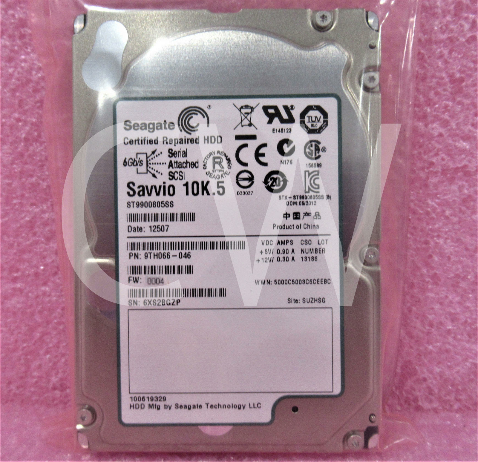 ST9900805SS Seagate 9TH066-046 900GB 10K RPM 6Gb/s 2.5" SAS HDD Hard Drive