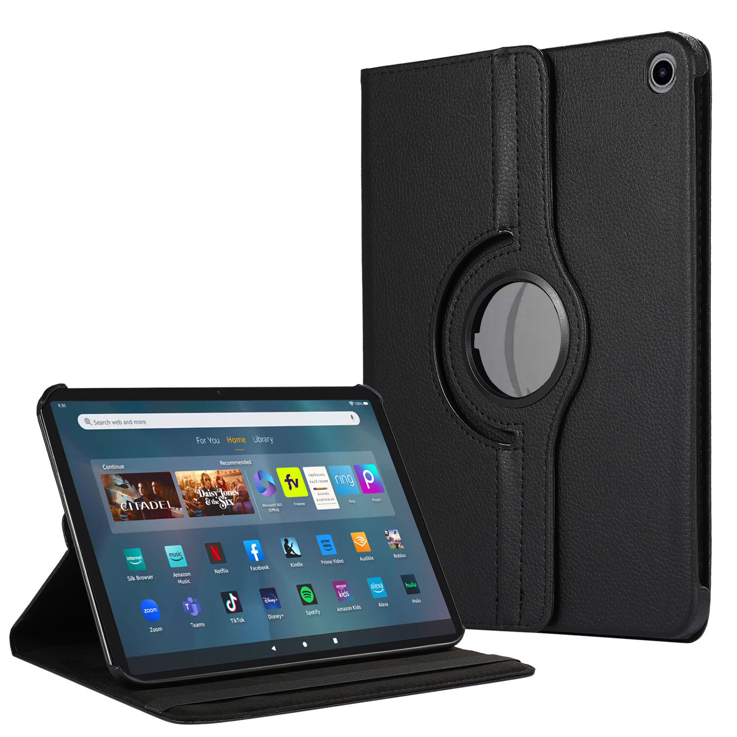 Rotating Case For Amazon Fire Max 11" 2023 Smart Cover Multi-Angle Viewing Stand