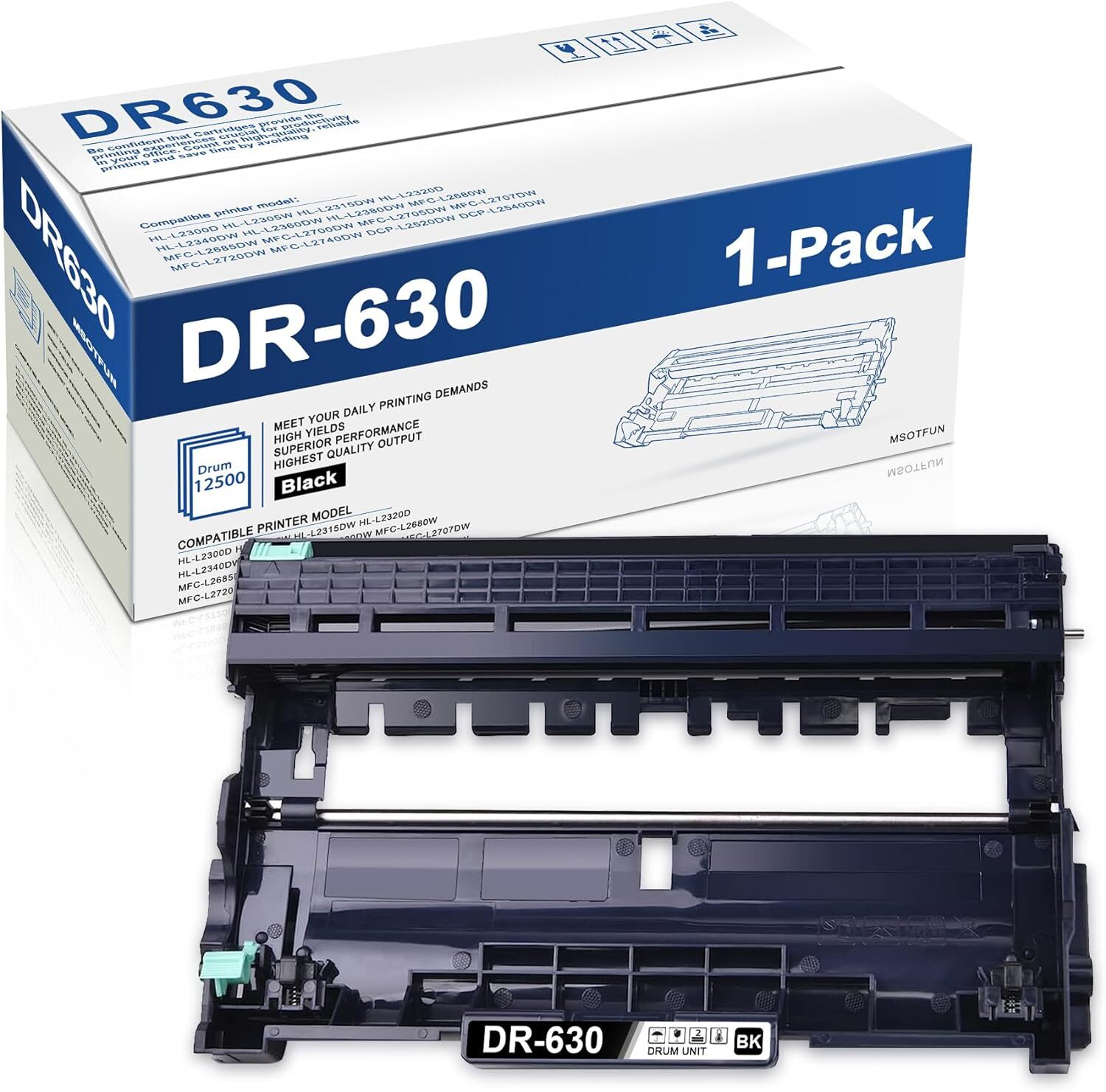 DR630-1PK Drum Unit Replacement for Brother HL-L2340DW DCP-L2540DW MFC-L2700DW…