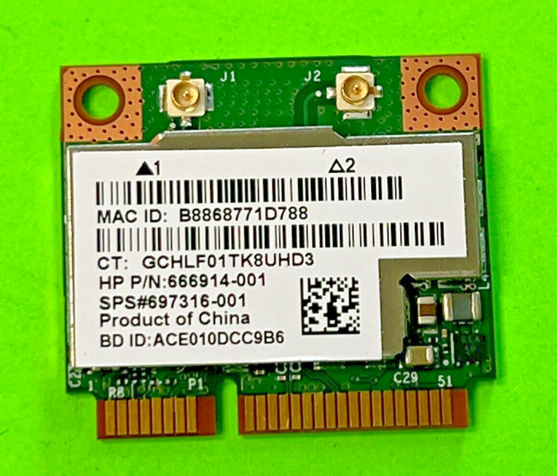 666914-001 HP 697316-001 Wireless Broadcom 4.0 WiFi Mini PCIe BCM943228HMB HH