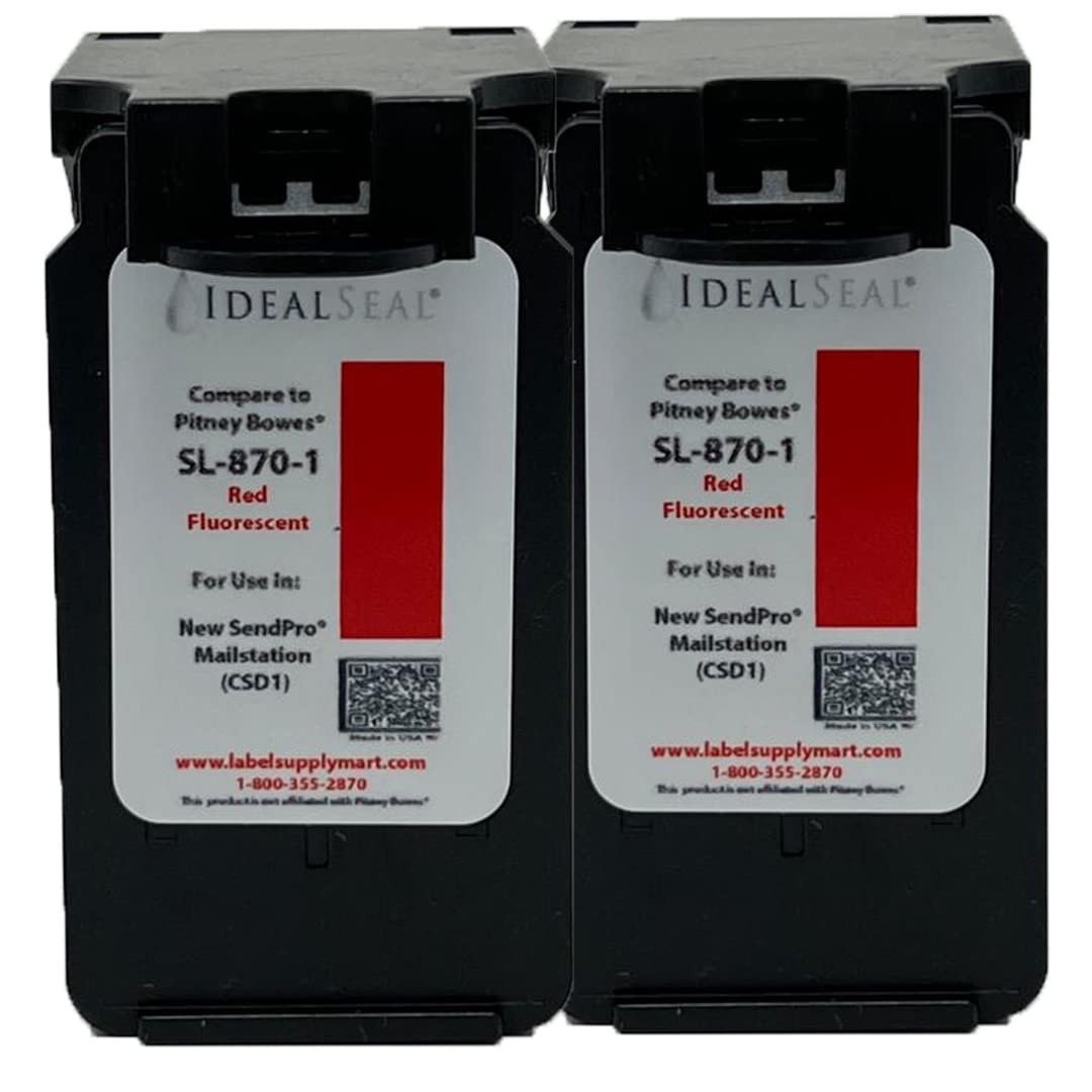 Replacement Postage Ink Cartridge SL8701 Red 2 Pack for CSD1 Mailstation