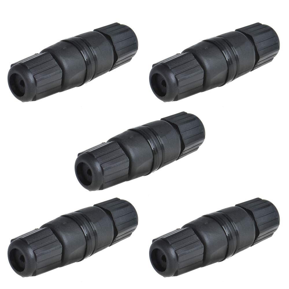 5PCS M25AP2 Shielded RJ45 Waterproof Cat5/5e/6 8P8C Connector IP67 Ethernet L...