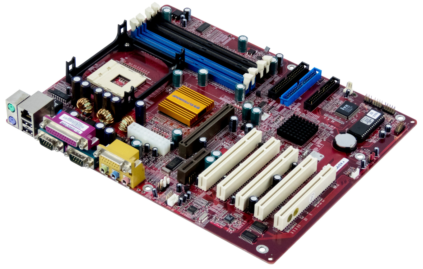 MOTHERBOARD ECS P4S5A/DX+ PGA478 2x SDRAM 2x DDR AGP AMR 5x PCI ATX