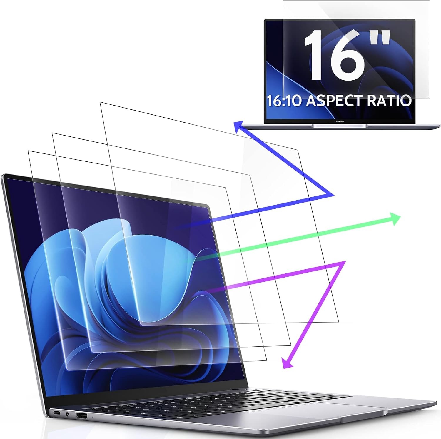 16" Blue Light Blocking Screen Protector for Acer Dell HP Lenovo Asus Samsung
