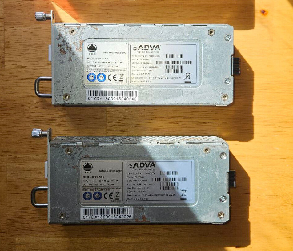 ADVA DP90-13-B 90W -48V DC Power Supply Module – (PSU 1040904034, USED, WORKING)