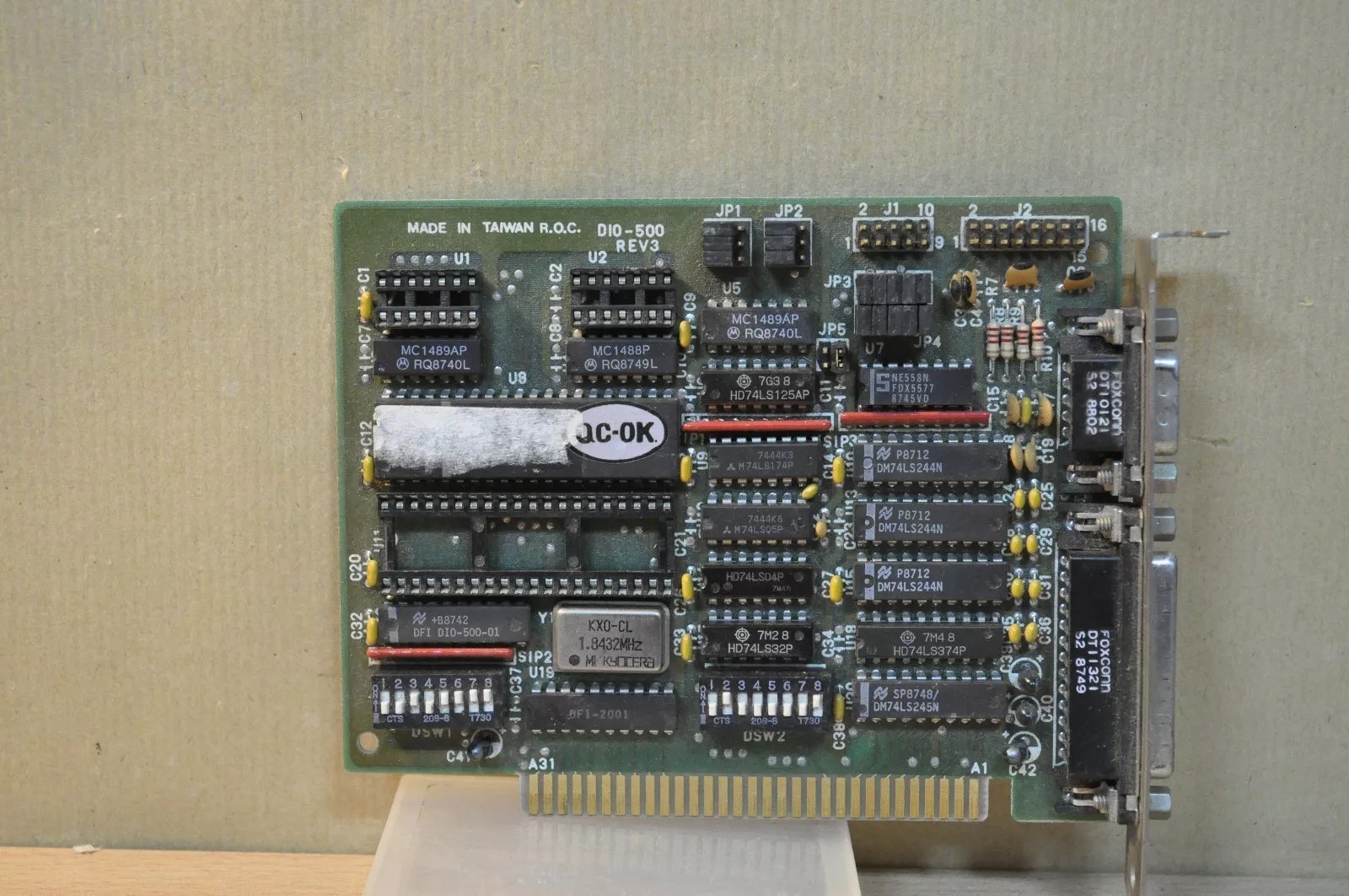 DIO-500 Rev 3, Multi Funtion I/O Board, Controller Board on ISA slot from 286 PC