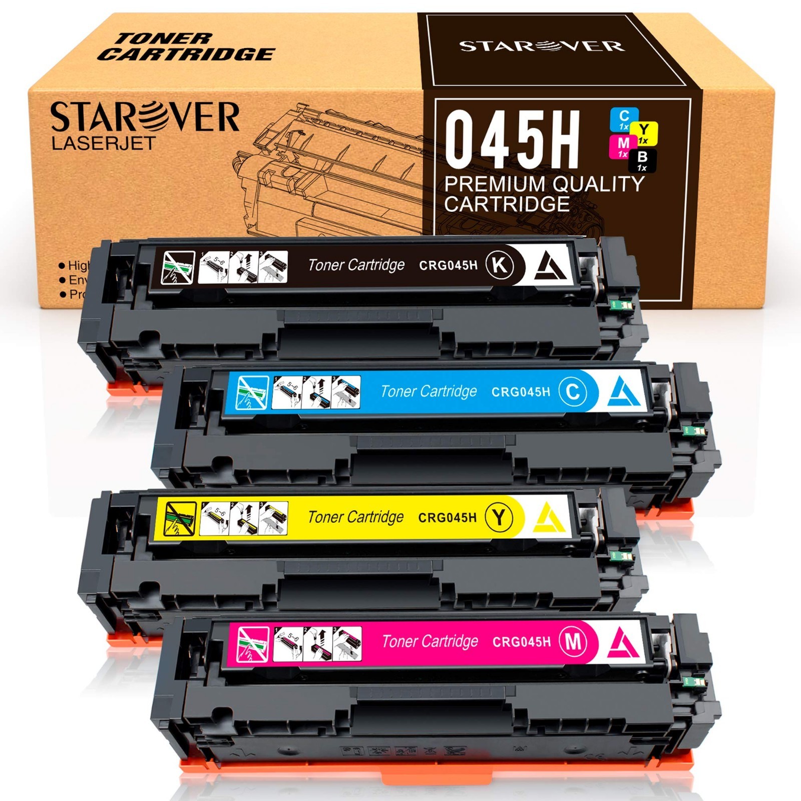 Compatible Toner Cartridges for Canon 045 045H CRG-045H - High Yield, Quality Pr