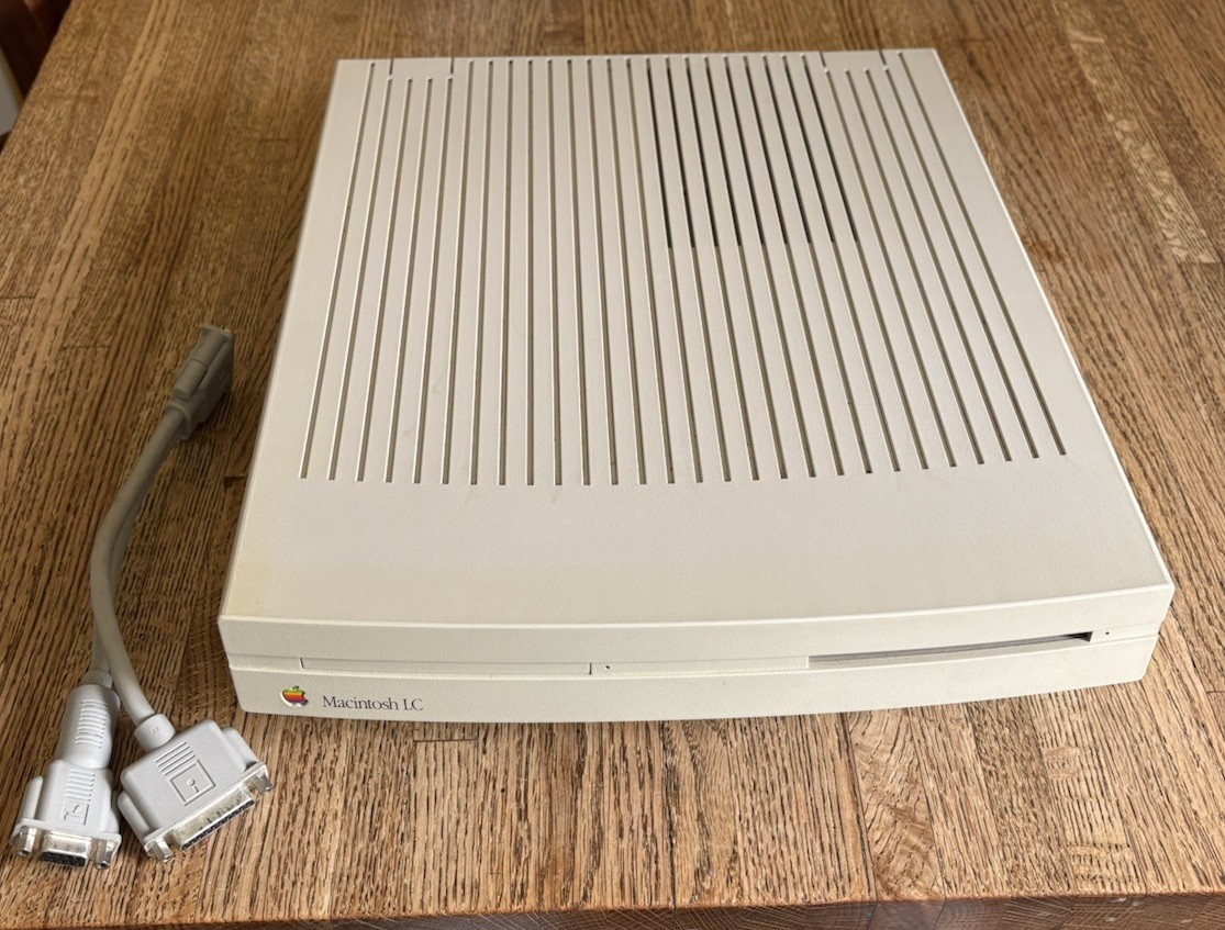 Working Apple IIe Card, Y Cable, And Macintosh LC Computer