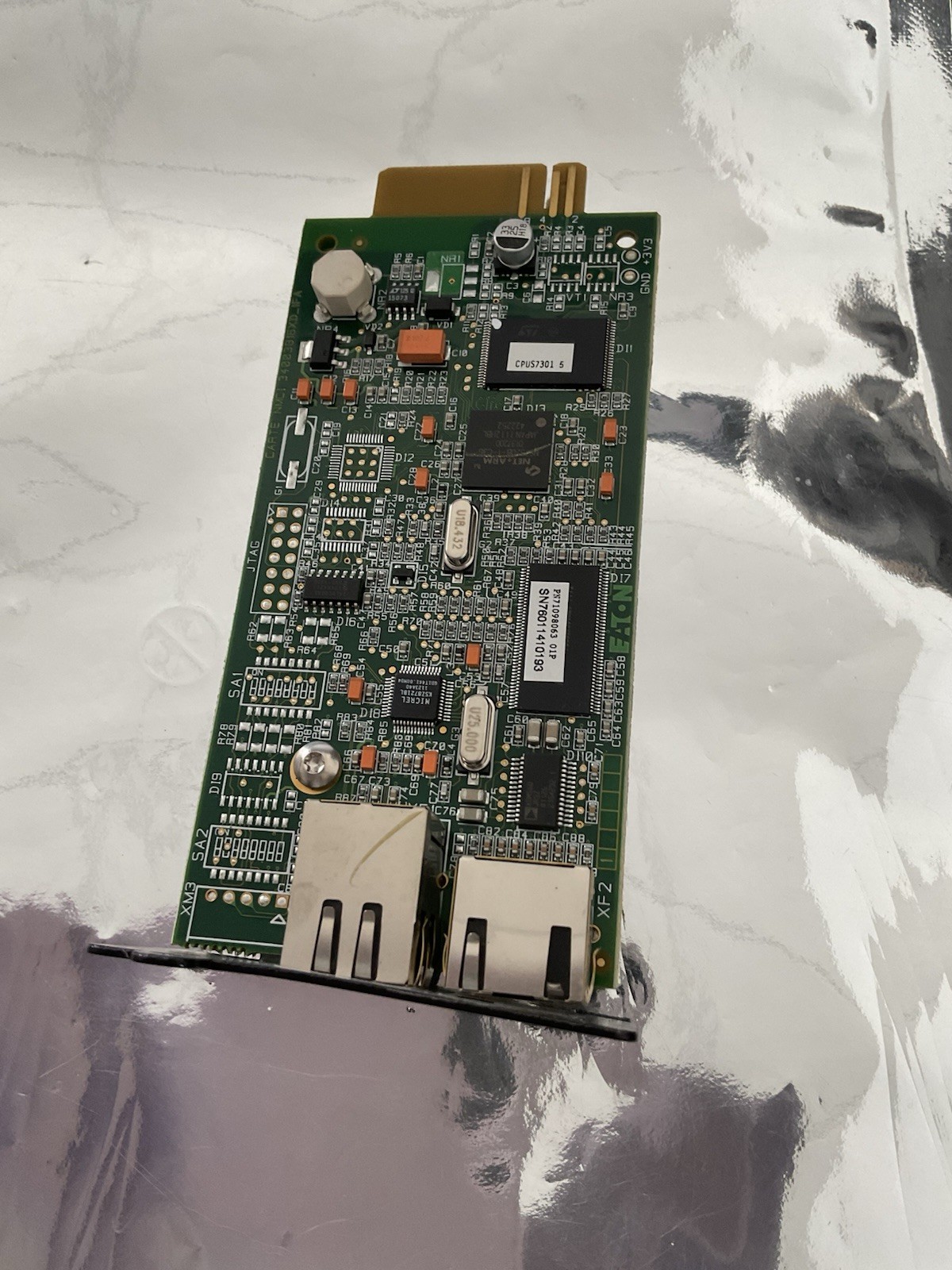 Eaton Network 710-A1057-01P  2 Port Ethernet Card RS232