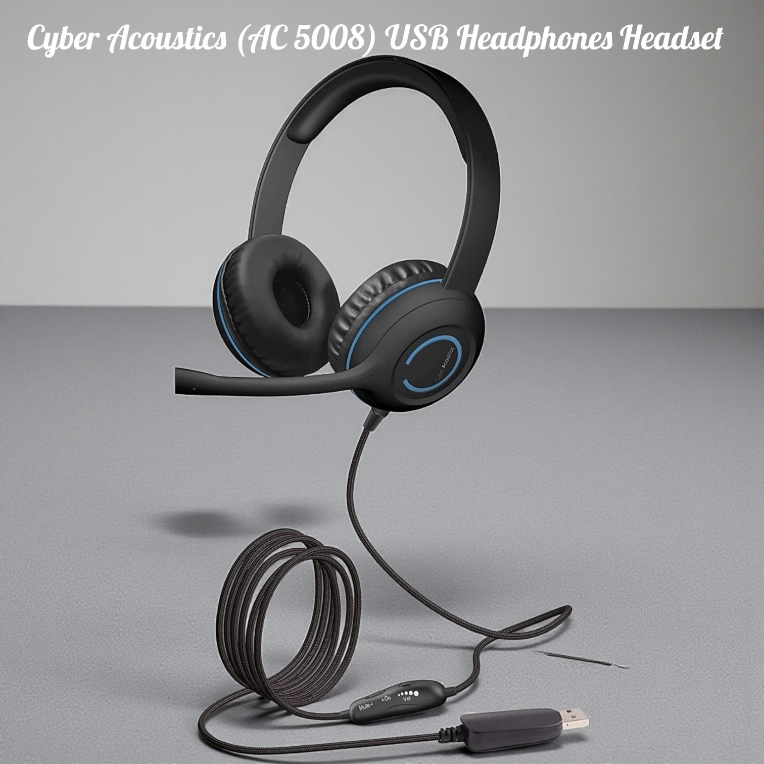 Cyber Acoustics Stereo USB Headset - AC-5008