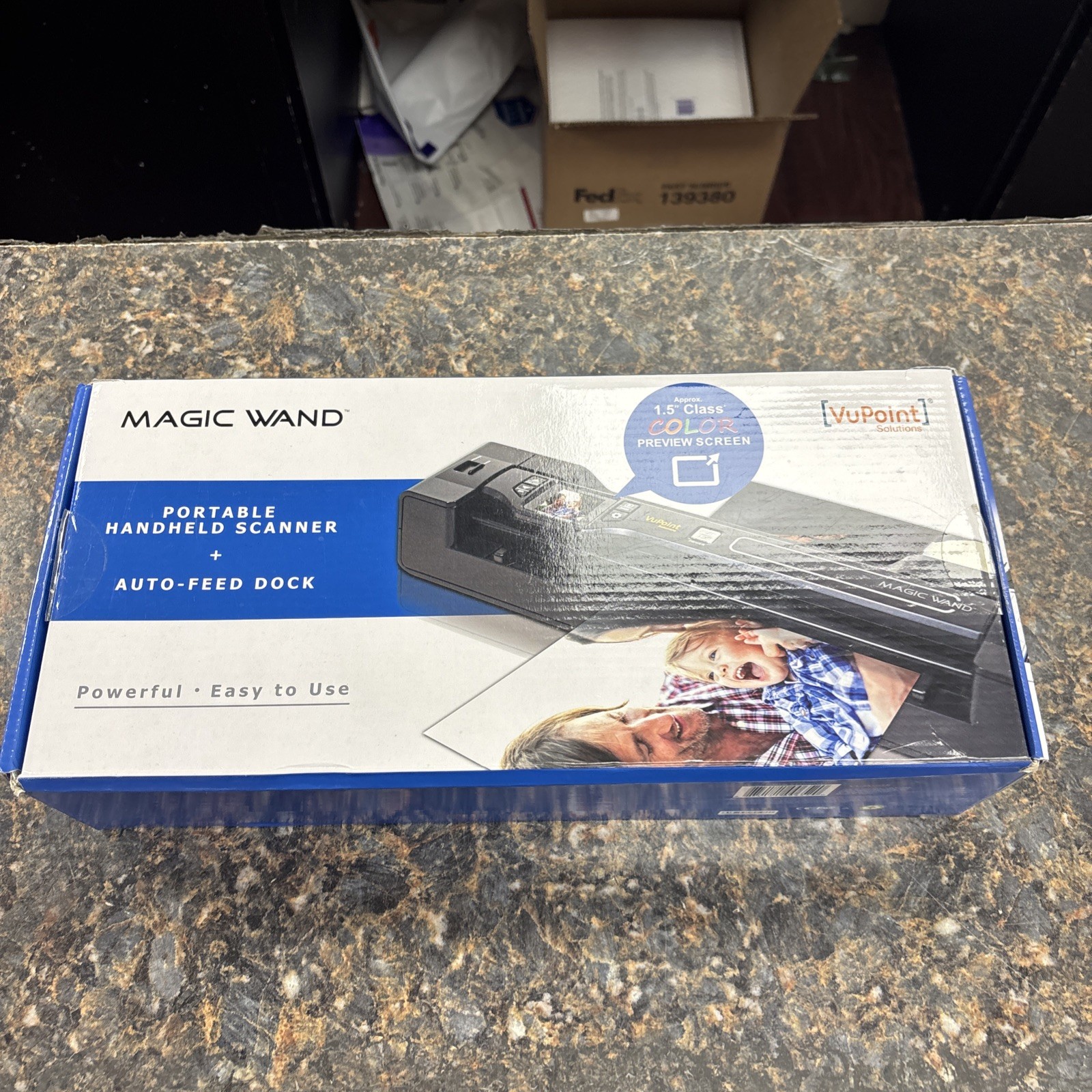 VuPoint Magic Wand Portable Scanner/Dock Color Display PDSDK-ST470BU-VP in Box