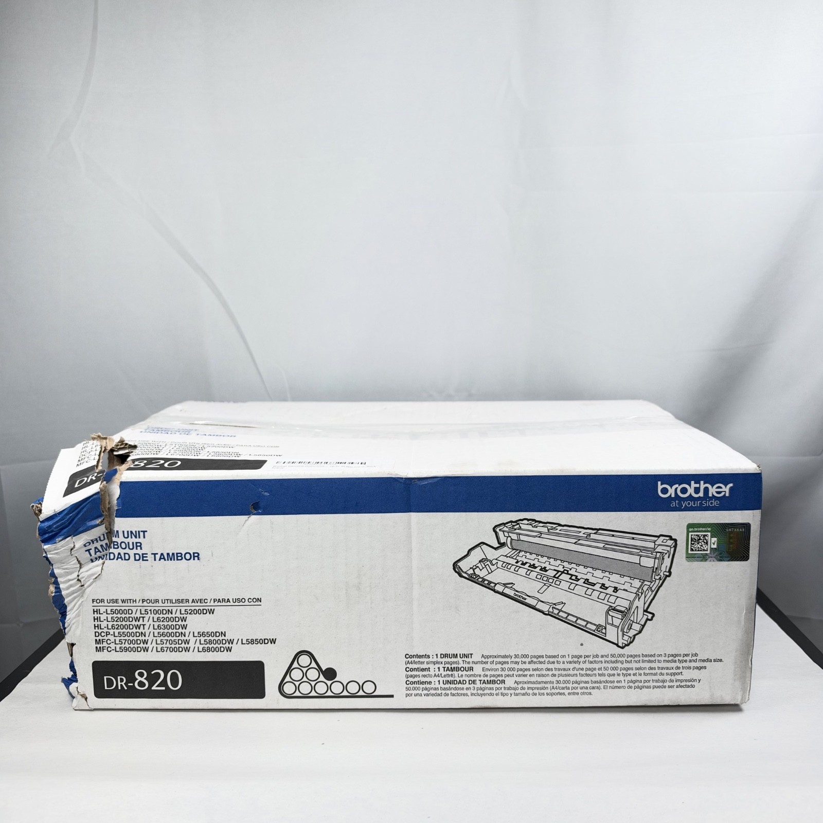 Brother DR820 For DCP-L5500DN, DCP-L5600DN, DCP-L5650DN, HL-L5000D, HL-L5100DN