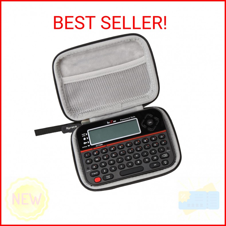 Aproca Hard Storage Travel Case, for Reczone password safe Device (Black-New Ver
